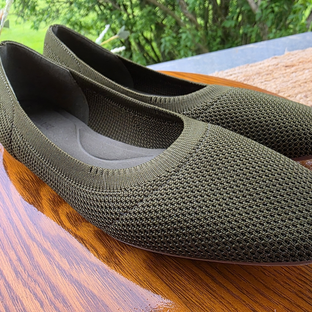 Olive Green Women's Slip-On Shoes